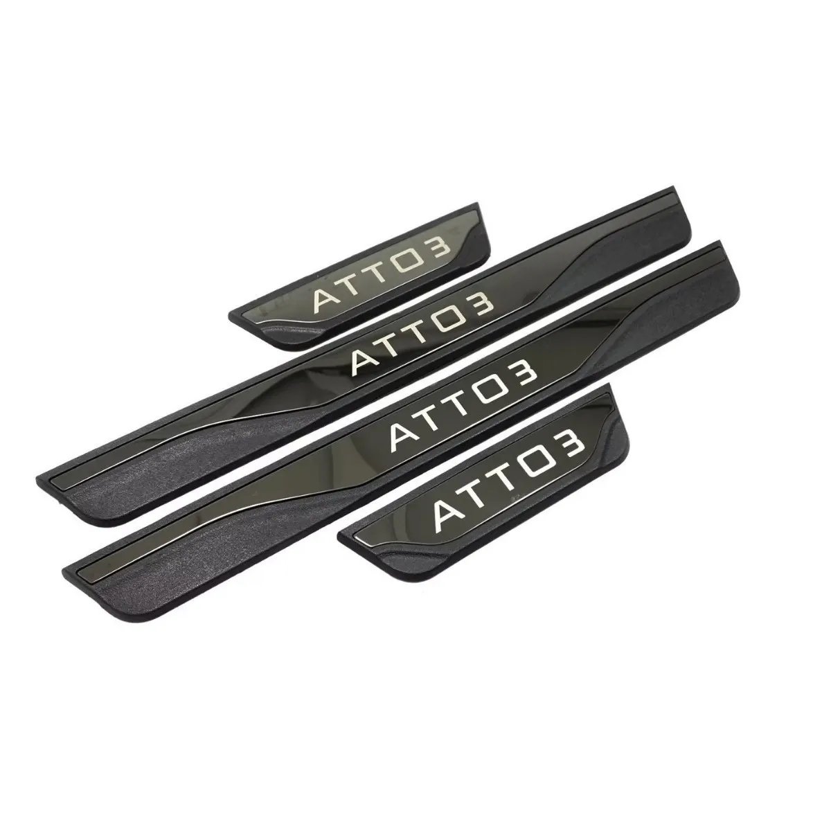 4pc Stainless Door Sill Protectors for BYD ATTO 3/Yuan Plus
