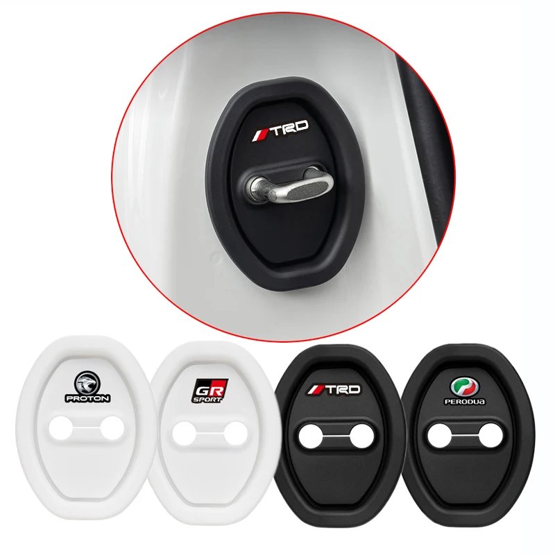 4-Pack Universal Silicone Car Door Bumpers Shock-Absorbing