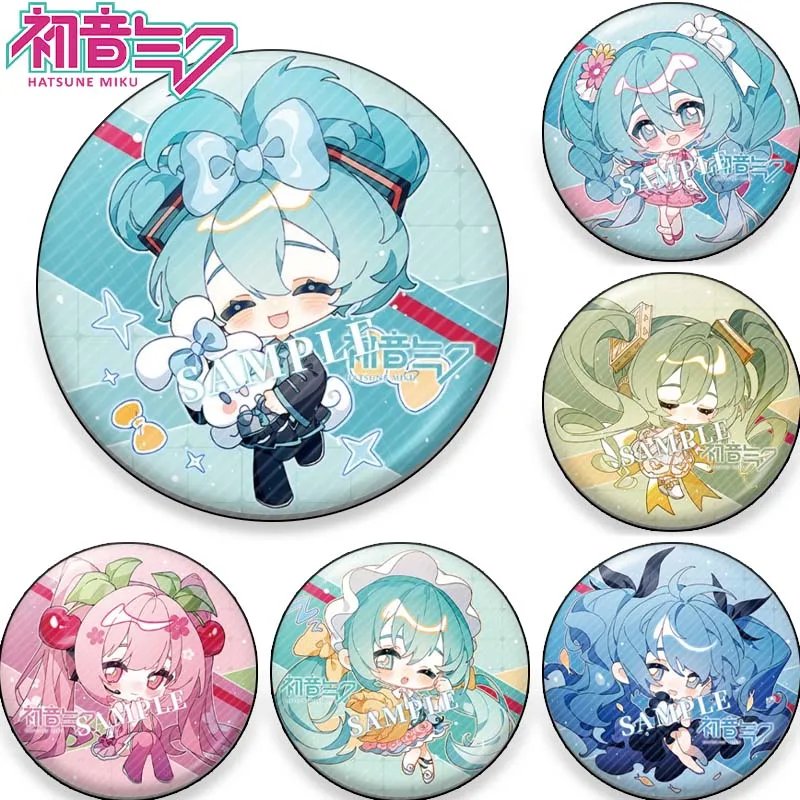 58mm Hatsune Miku Enamel Pin Brooch – Handmade Cosplay