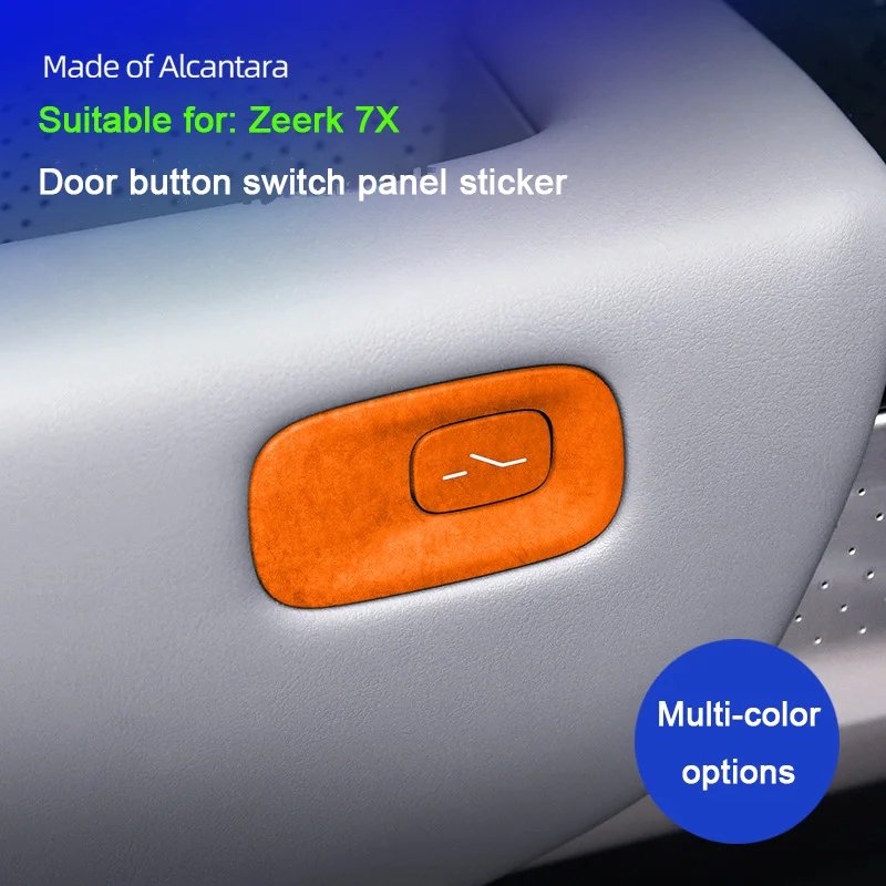 Italian Alcantara Door Switch Panel Cover for Zeekr 001/7X