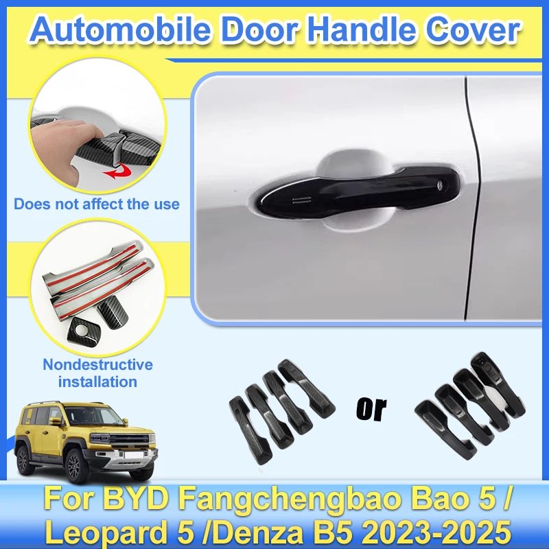 Car Door Handle Covers for Leopard 5 & Denza B5 2023-25