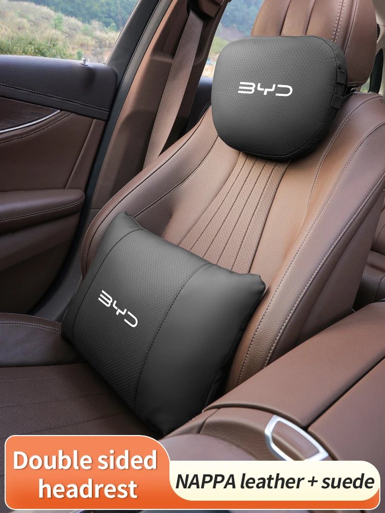 BYD Car Ergonomic Neck & Lumbar Pillow – Fits Atto 3, Tang