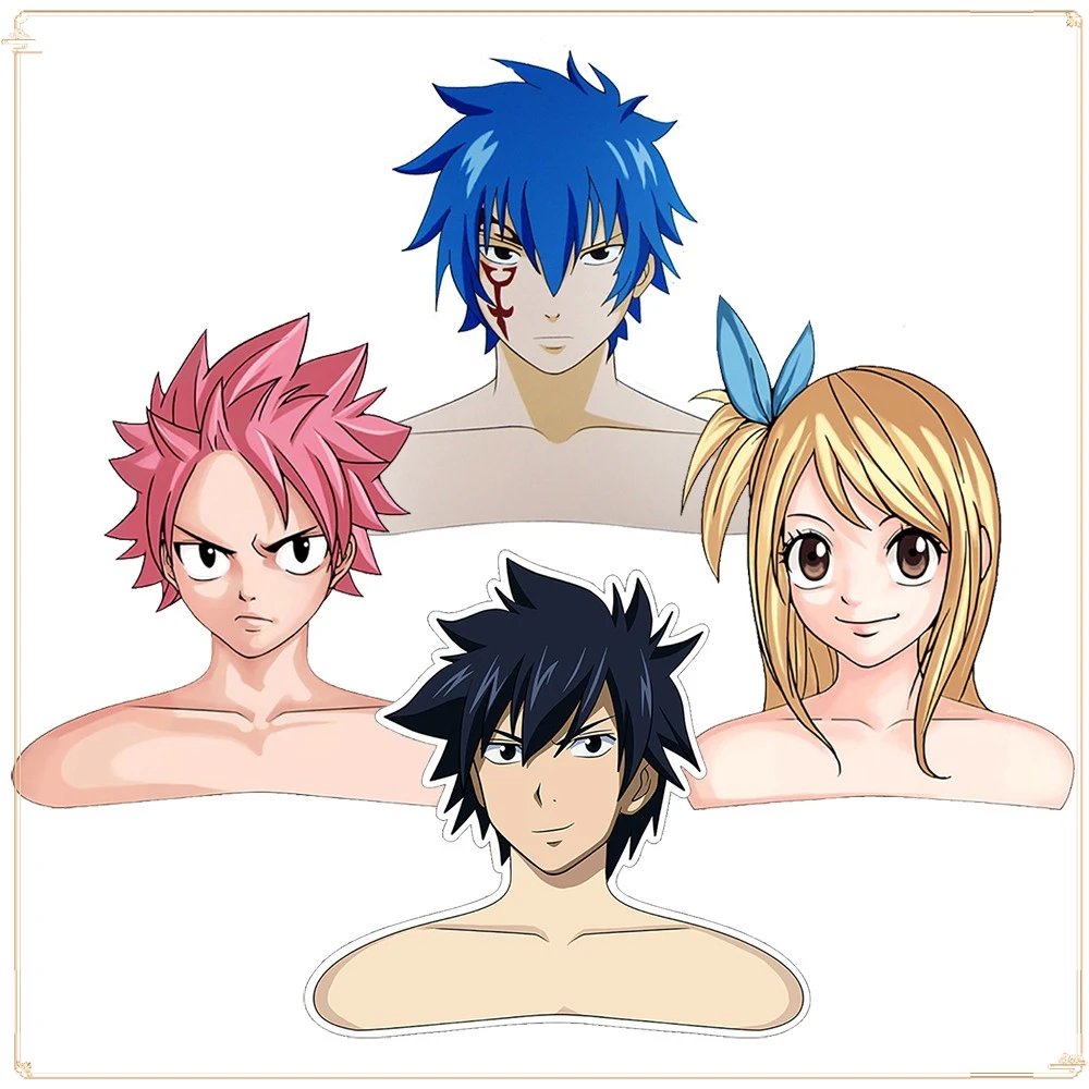 Fairy Tail Character Hangers – Natsu, Lucy, Gray, Jellal