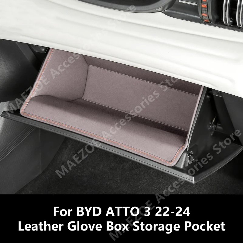 BYD ATTO 3 2022-2024 Leather Glove Box Organizer