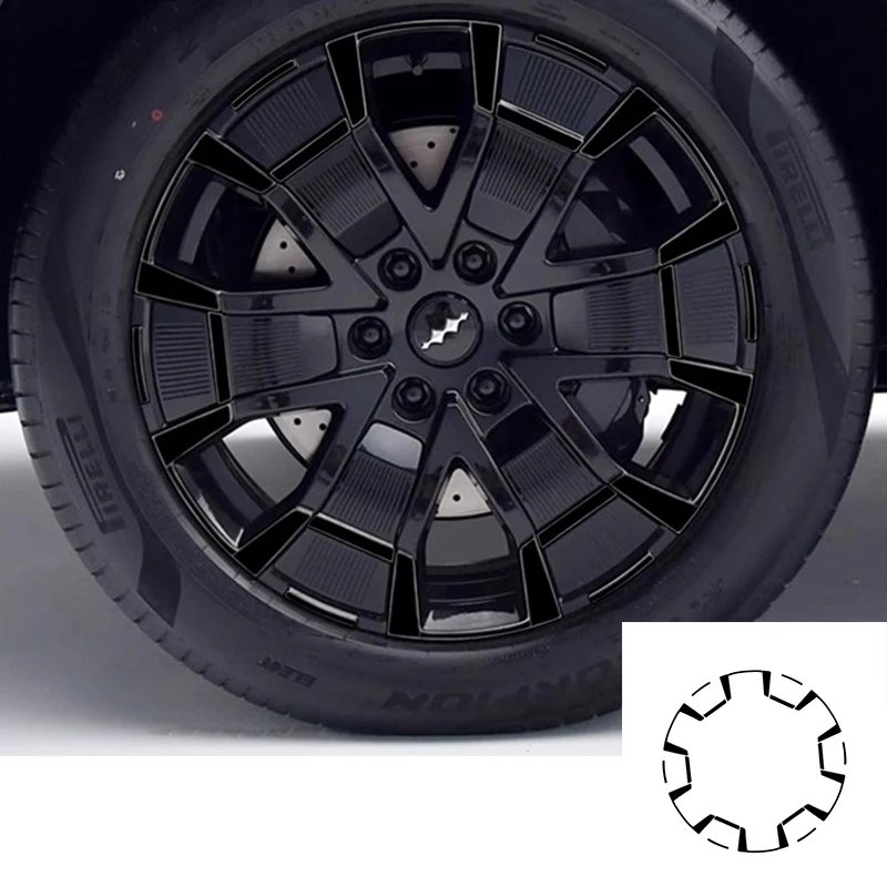 21in Black Film Wheel Hub Cover for BYD Leopard 8 (2025)
