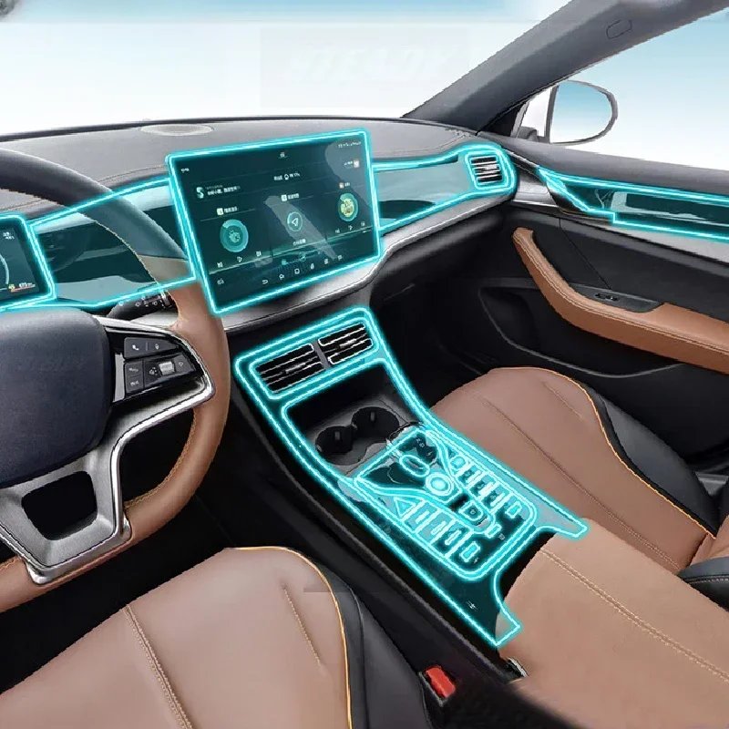 BYD Qin PLUS 2021-2023 Center Console Anti-Scratch TPU Film