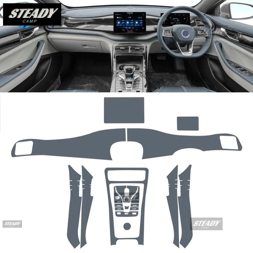 BYD Qin PLUS DM-i 2021-23 Center Console Protective TPU Film