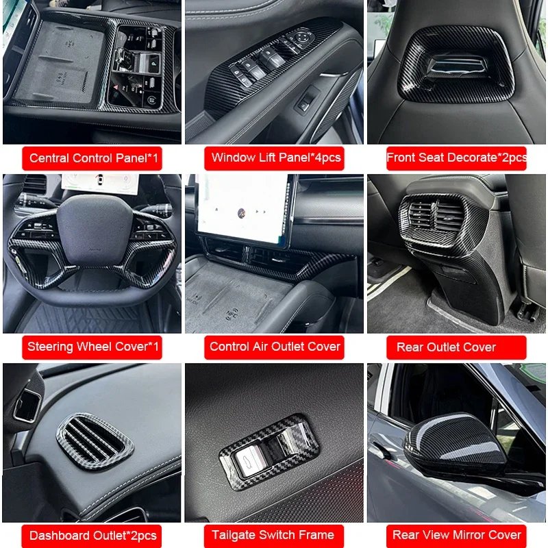 BYD Sealion 7 2024-26 Carbon Fiber Interior Trim LHD/RHD