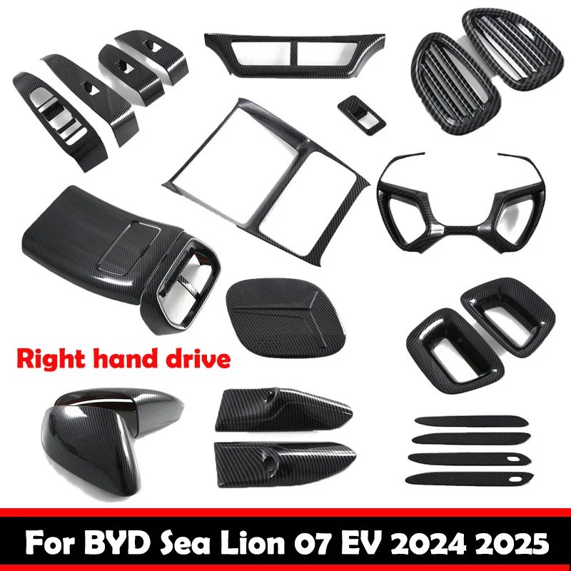 RHD BYD Sealion 07 (2024-25) ABS Carbon Trim Kit