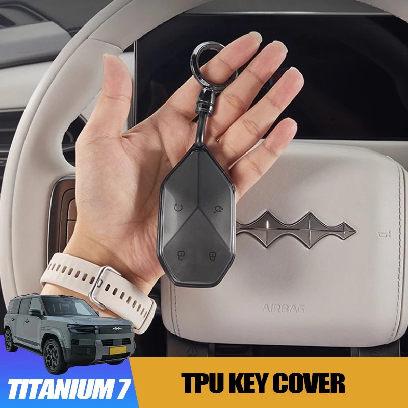 Review: Transparent TPU Key Cover for BYD Equation Leopard Titanium 7 — Anti-Drop Key Fob Protection