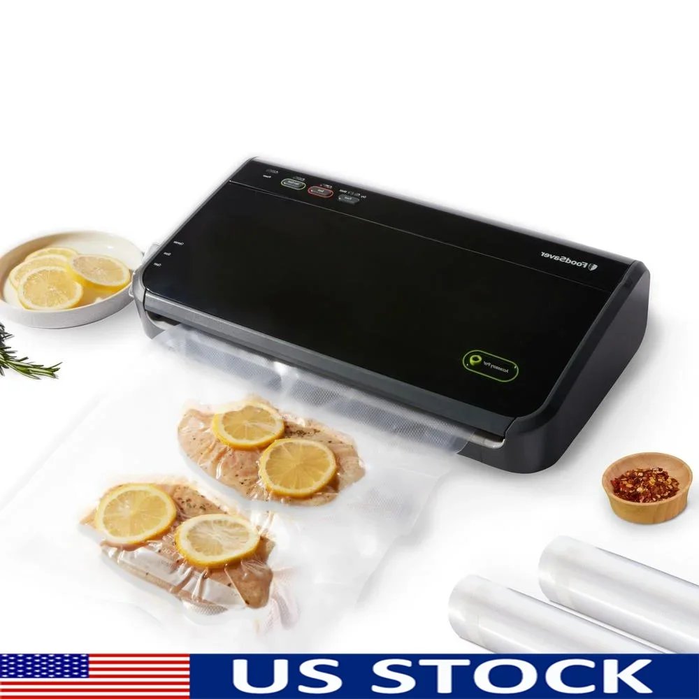 Vacuum Sealer Kit: Cutter, 11ft Roll, 1-Qt & 1-Gal Bags