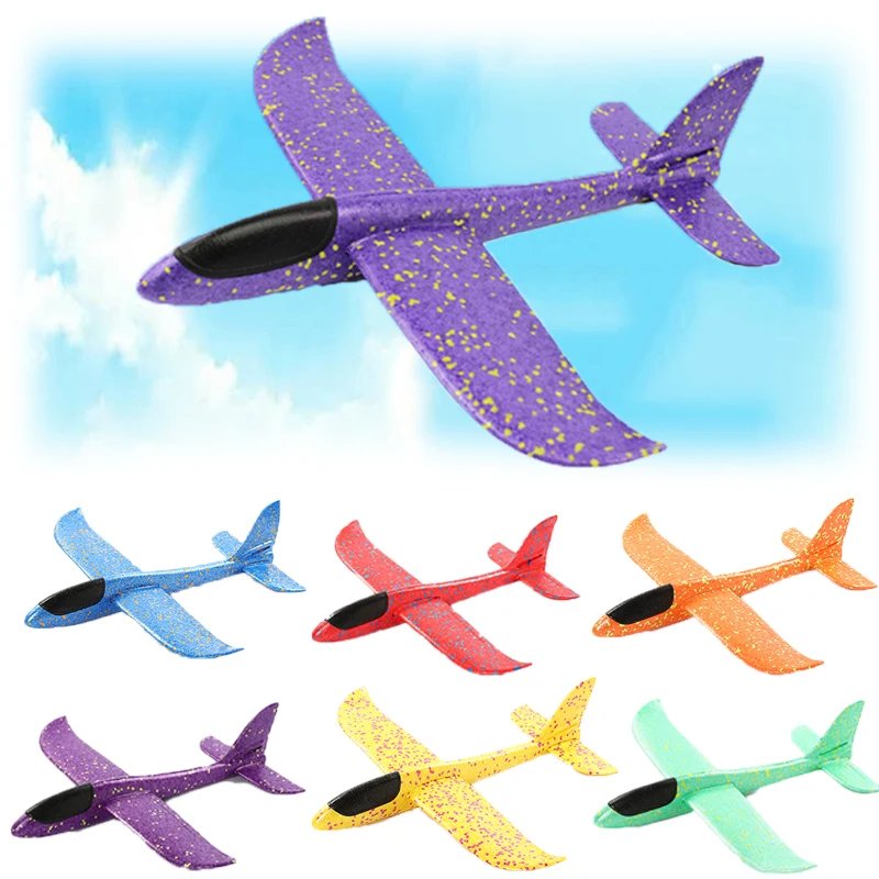 48cm EVA Foam Hand-Throw Glider Airplane – Kids DIY Toy