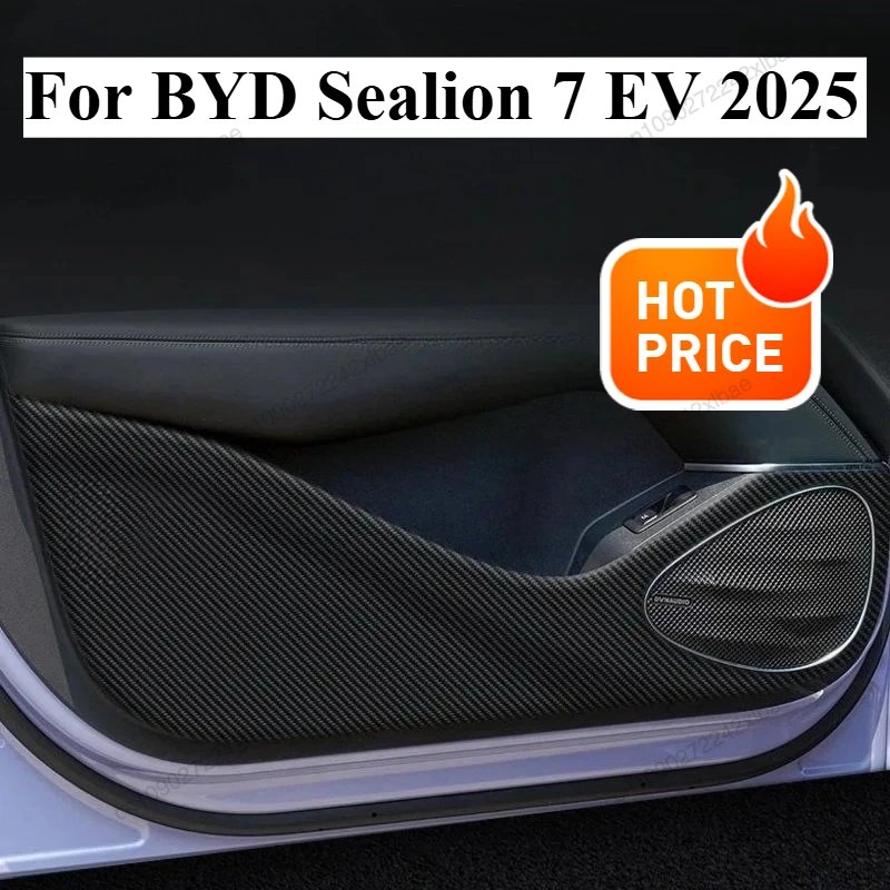 BYD Sealion 7 (2025) Carbon Fiber Door Kick Pads 4pc