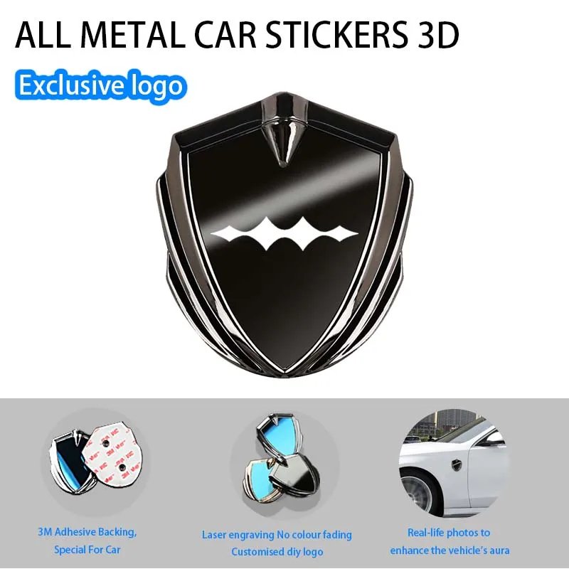 BYD Leopard & BAO 5/8 Titanium 3D Metal Emblem Badge