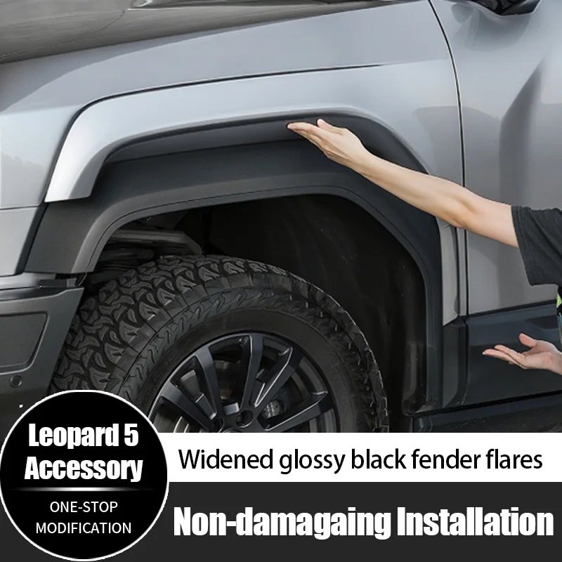 BYD Leopard 5 Wide-Body Gloss Black Fender Flares
