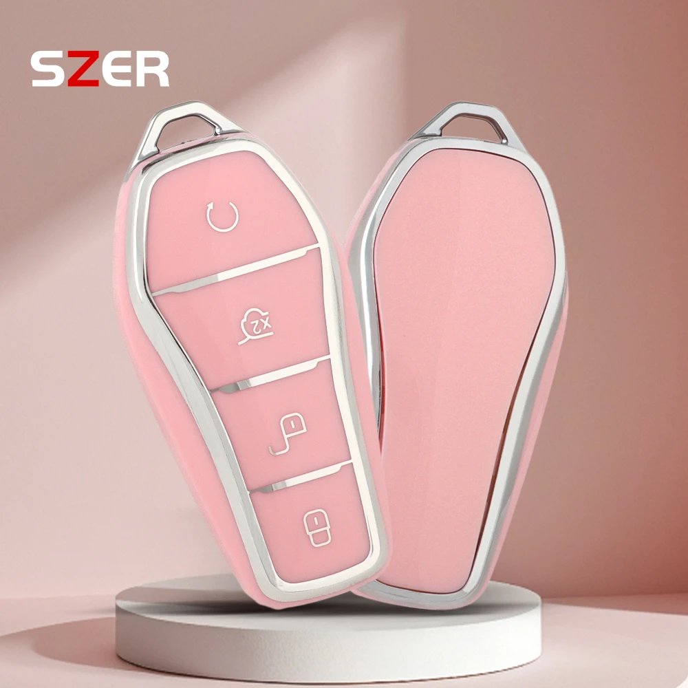 TPU Key Fob Cover for BYD Song Plus, Atto 3, Han & More
