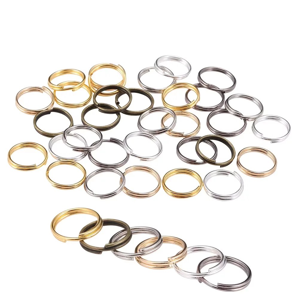 50-200pcs 4-20mm Double-Loop Jump Rings for Jewelry