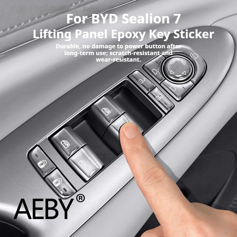 AEBY Clear Window Switch Protector for BYD Sealion 7 (2024)