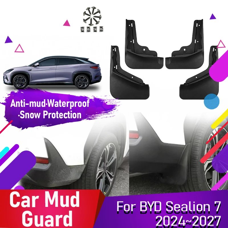 BYD Sealion 7 Mud Guards 2024-2027 Dustproof Fender