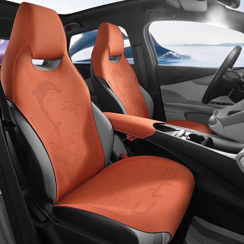 Custom Suede Leather Seat Covers for BYD Dolphin 2021-2023