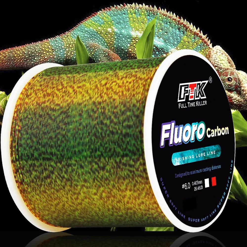 FTK Speckled Invisible Fluorocarbon Fishing Line 300/500m