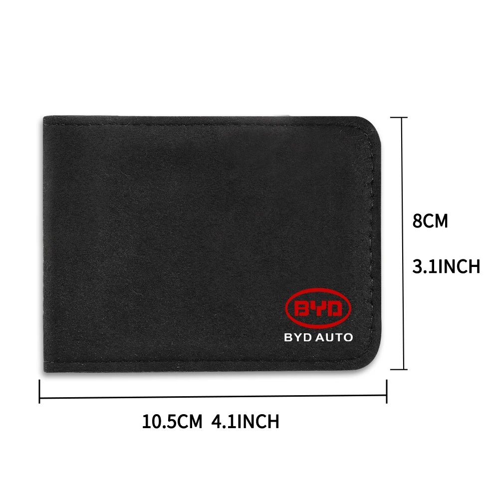 Suede License Card Holder for BYD Cars (Seal/Seagull/Song+)