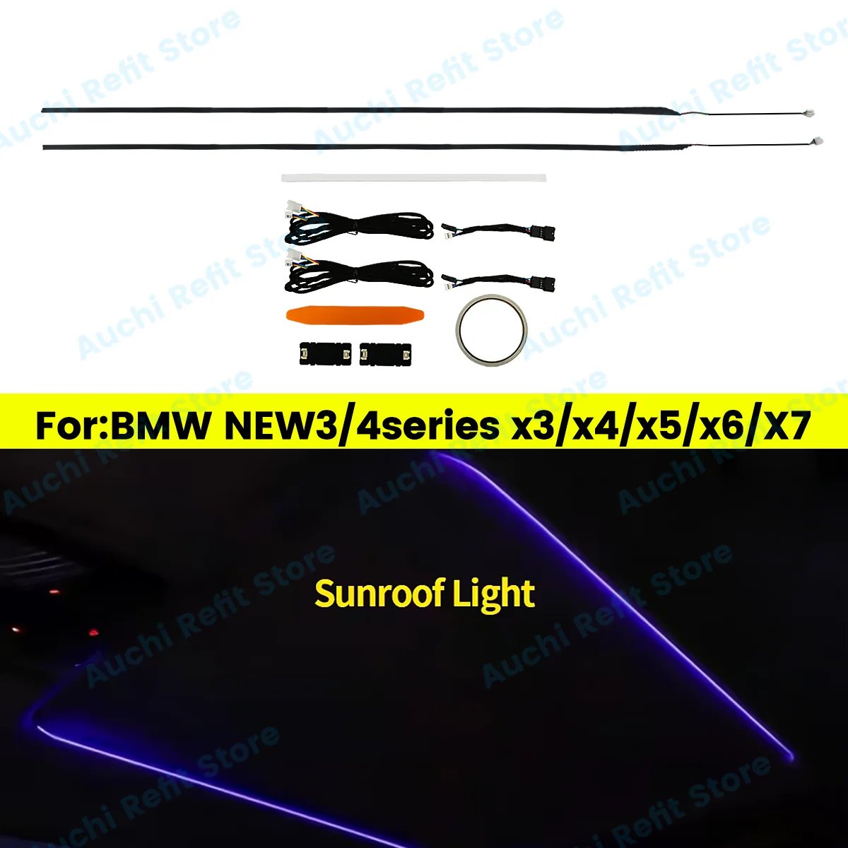 11-Color LED Sunroof Light for BMW 3/5 Series & X3-X7