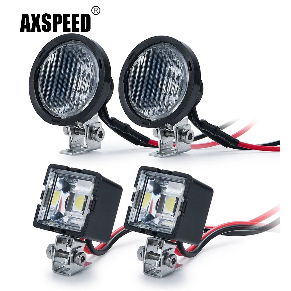 AXSPEED 1/10 RC LED Headlights – TRX4/TRX6/SCX10/Wraith