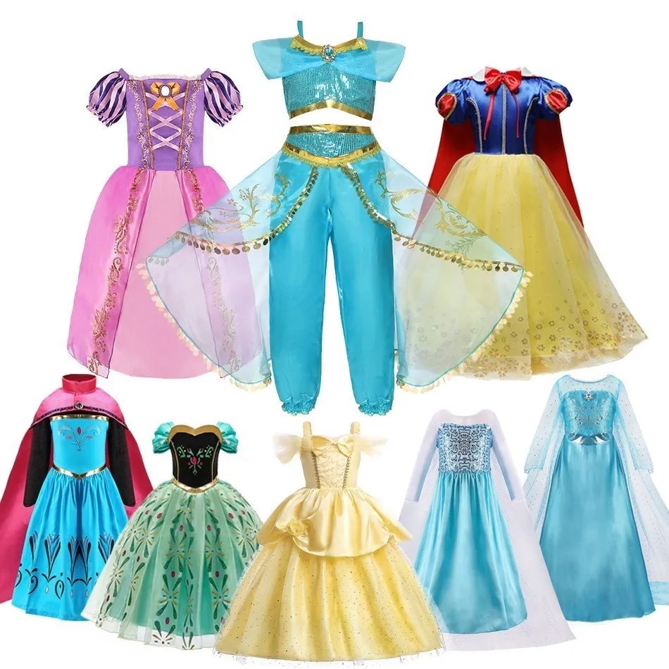 Girls Disney Princess Costume Dresses (Ages 2-10)