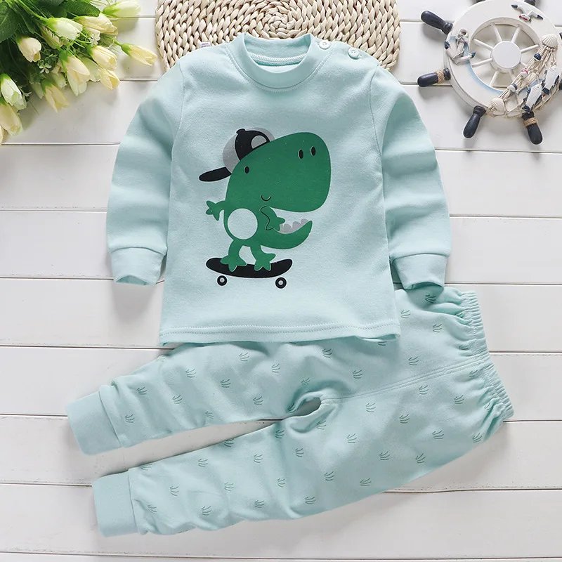 Unisex Cotton Cartoon Baby Set 0-3 Years (Spring/Autumn)
