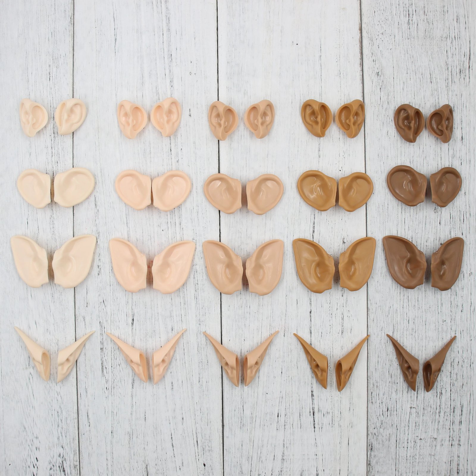 Blyth 1/6 Plastic Elf & Human Doll Ears – Fits 30cm