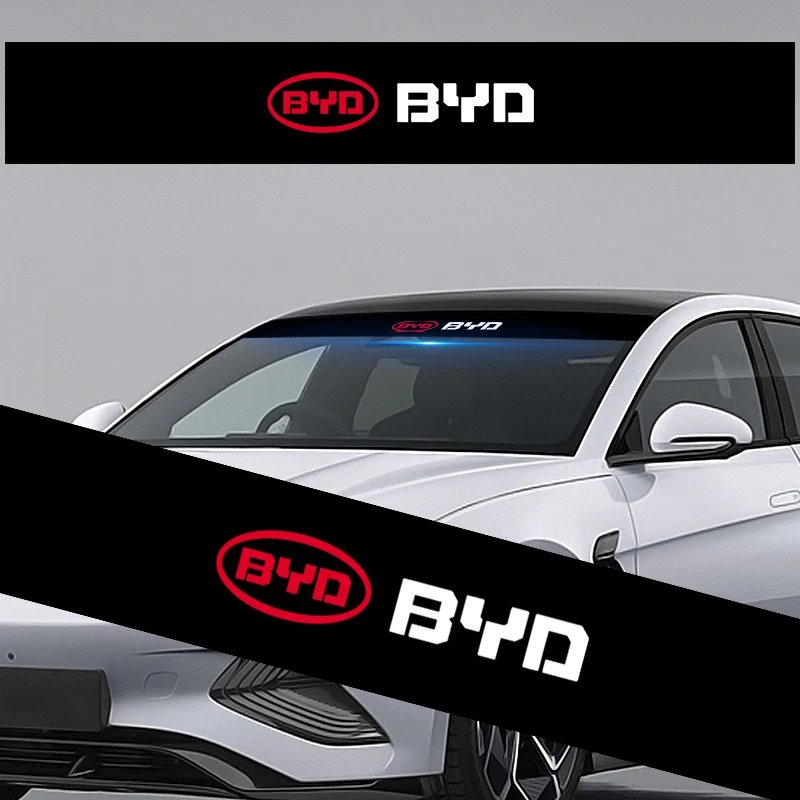 BYD Windshield Decals Front/Rear – Fits Atto3, Tang, Yuan+