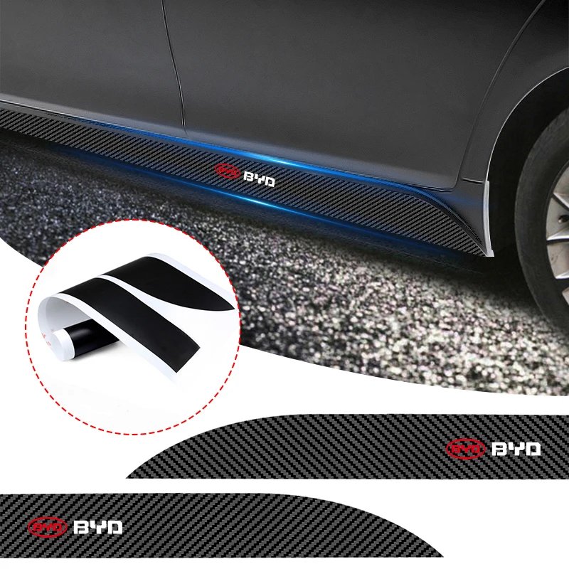 Protective Carbon Fiber Side Skirt Stickers for BYD
