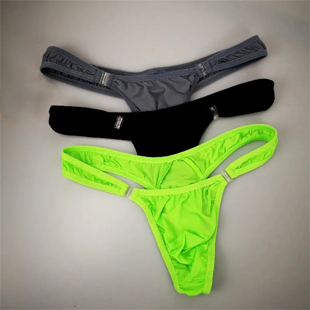 Men’s Sexy Bulge Pouch Thong G-String – Plus Size