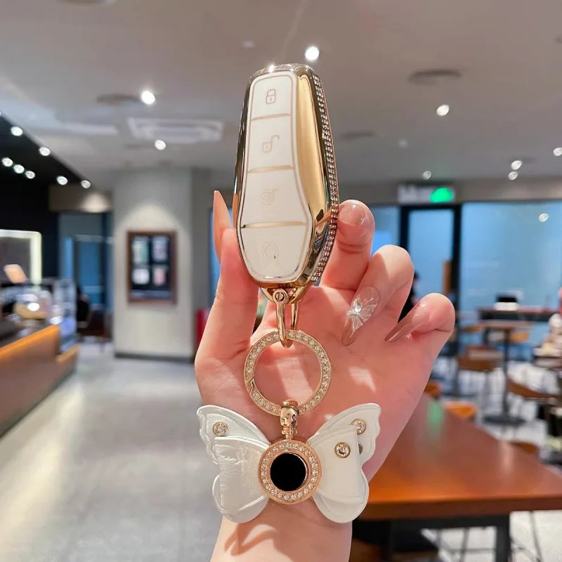 BYD Key Fob Cover & Keychain for Song, Qin Plus, Han & More