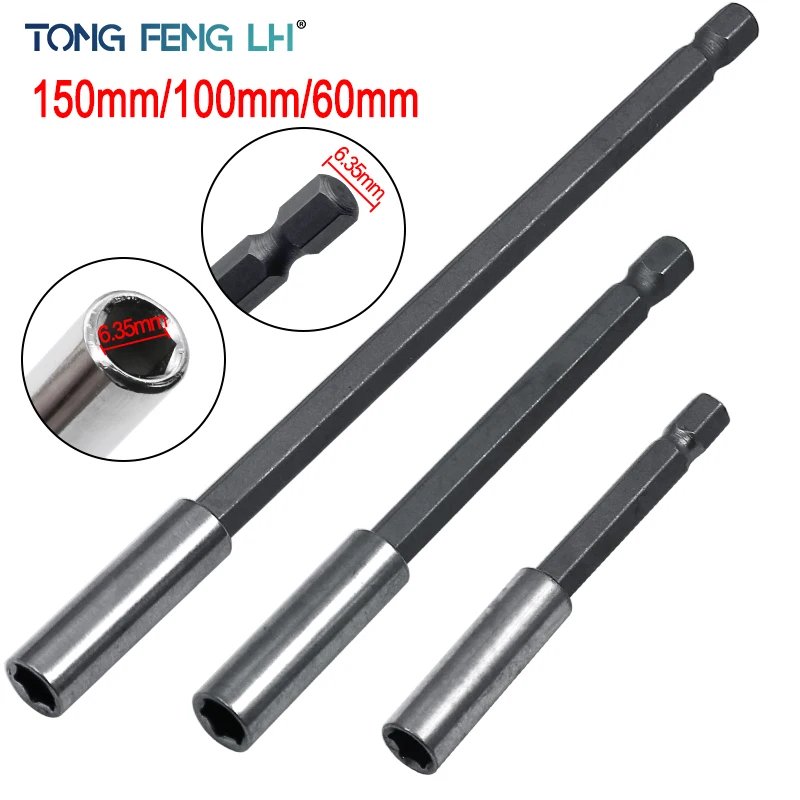 1/4in Hex Quick-Release Magnetic Bit Holder 60-150mm