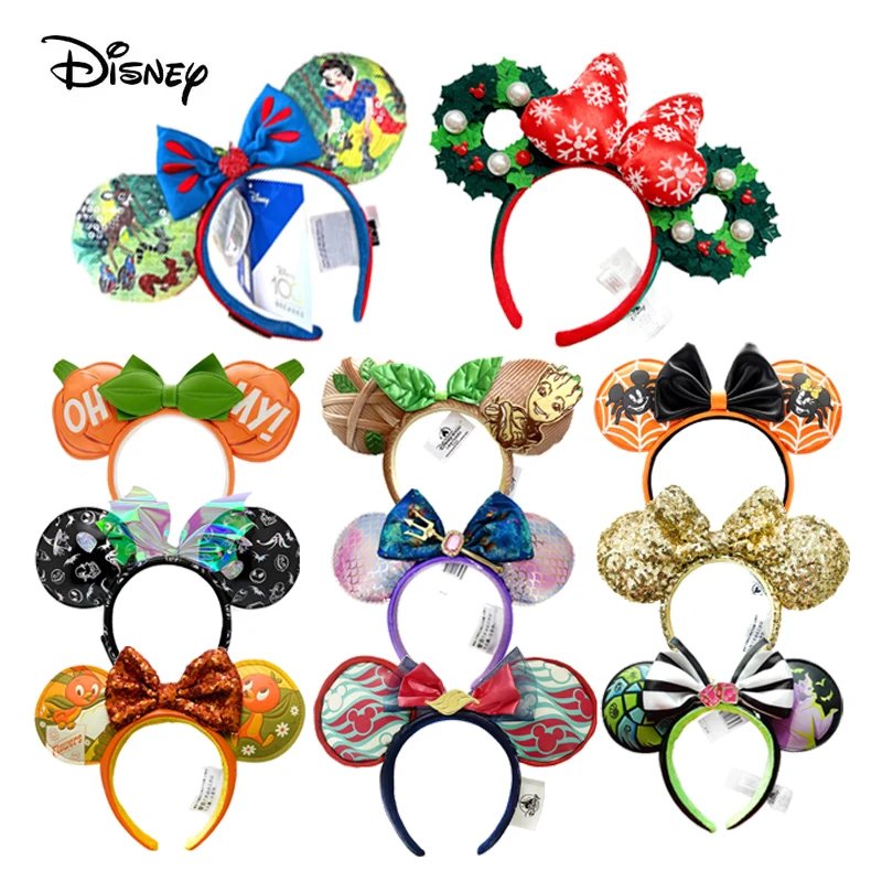 2025 Disney Mickey Ears Headband Jack Skellington Fireworks