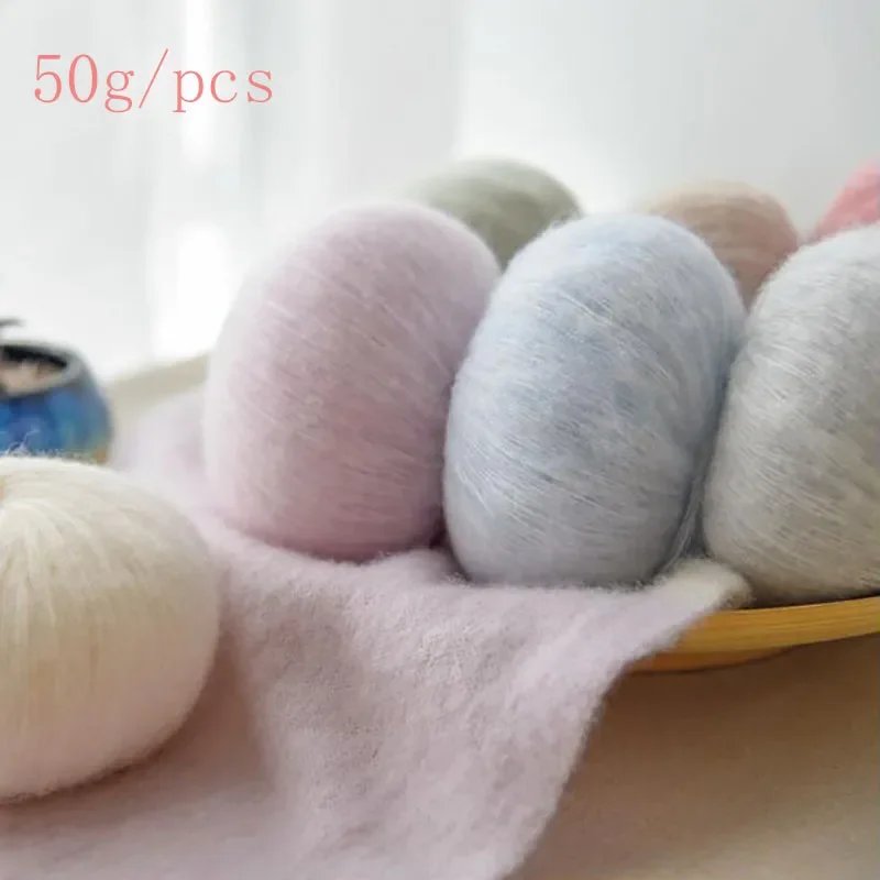 50g Mohair Yarn – Soft Thin for Baby Sweaters & Shawls