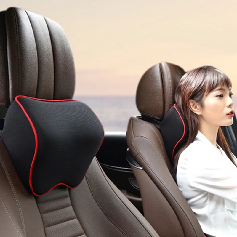 Orthopedic Memory Foam Car Neck Pillow Headrest Support