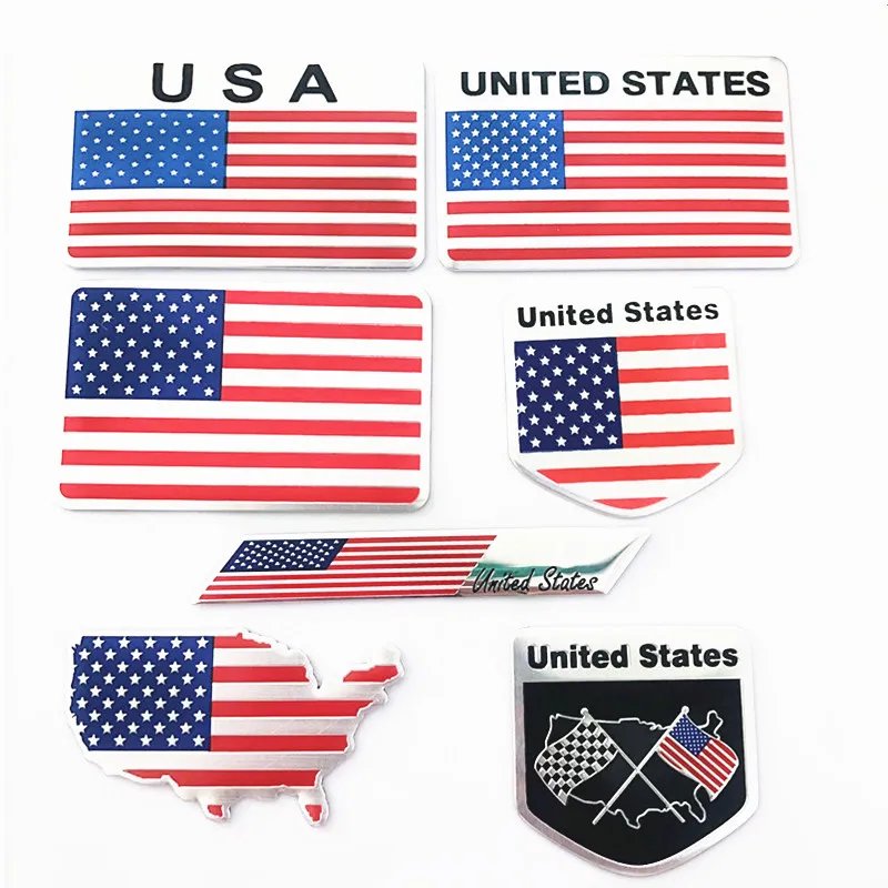 3D USA American Flag Car Emblem Badge – Car Truck SUV