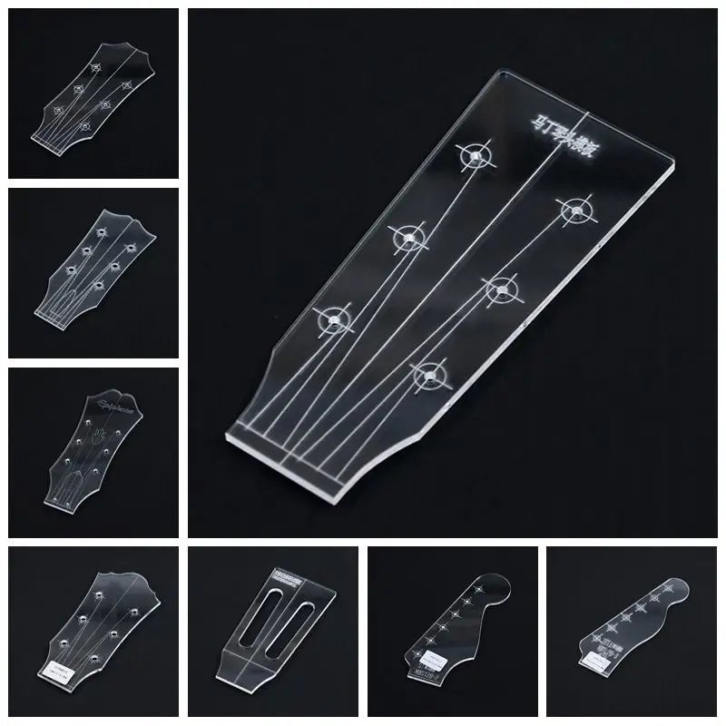 Acrylic Headstock Template for Electric, Acoustic & Ukulele