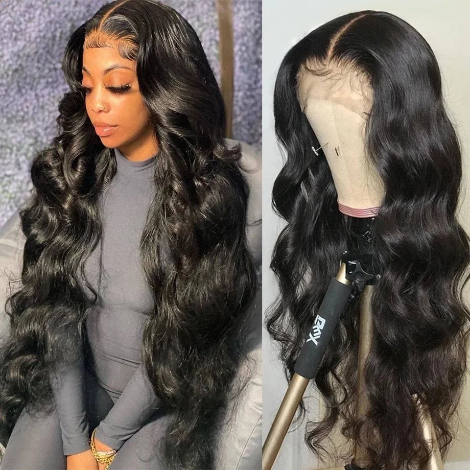 HD Transparent Human Hair Body Wave Wig 13×4/13×6 200%
