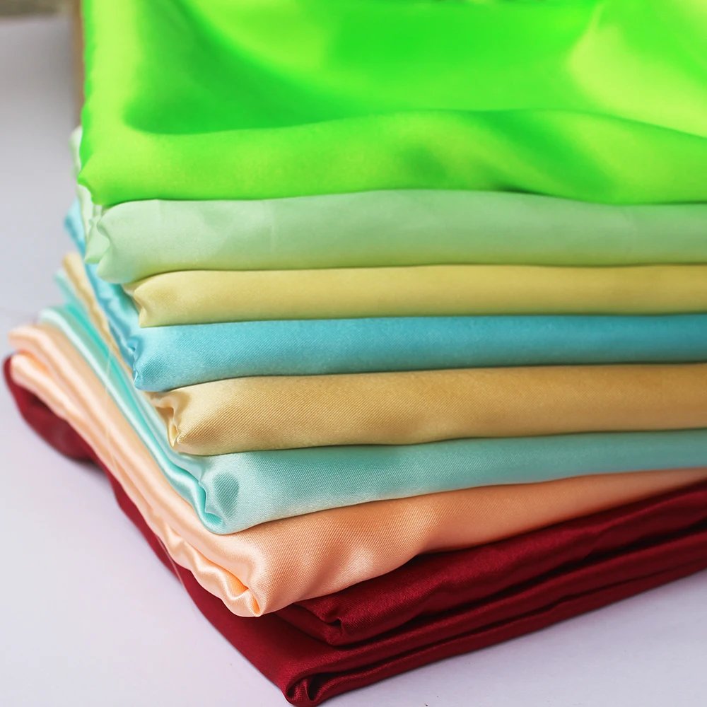 Silk-Like Polyester Satin Fabric for DIY Linings & Dresses