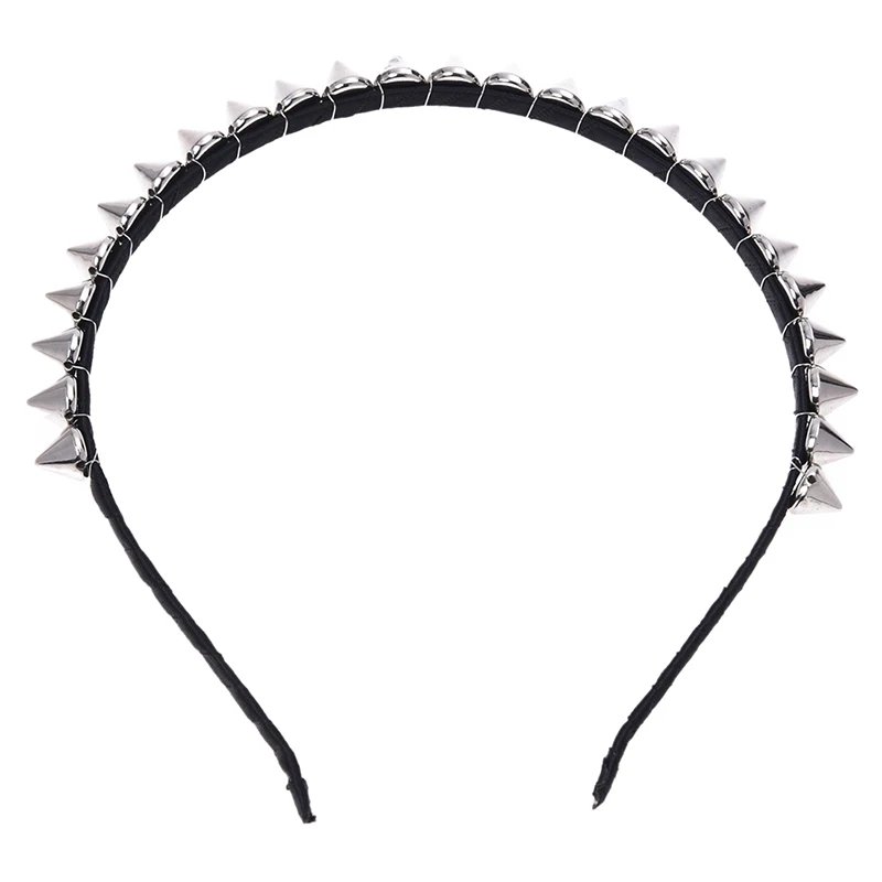 Silver Stud Spike Headband Punk Alice Band