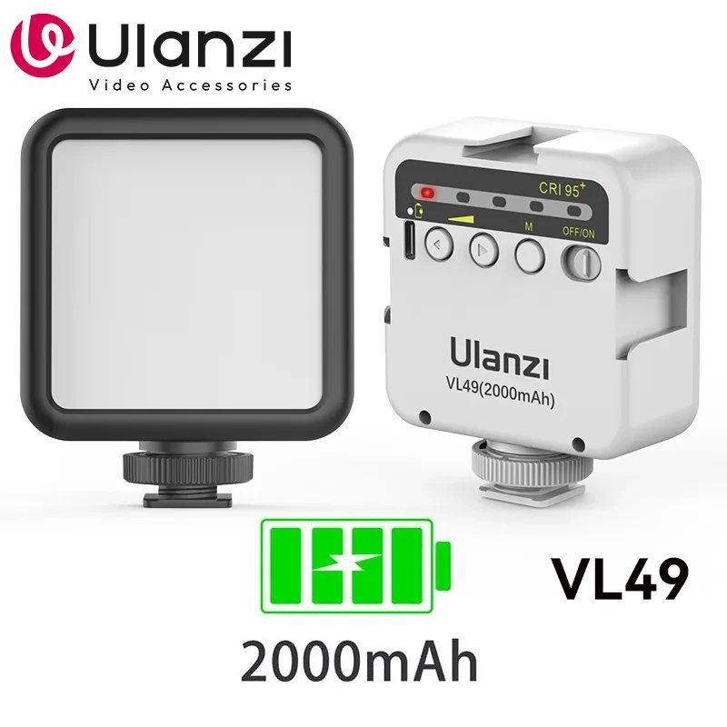 Ulanzi VL49 Mini 6W LED Vlog Light for Phone 5500K 2000mAh