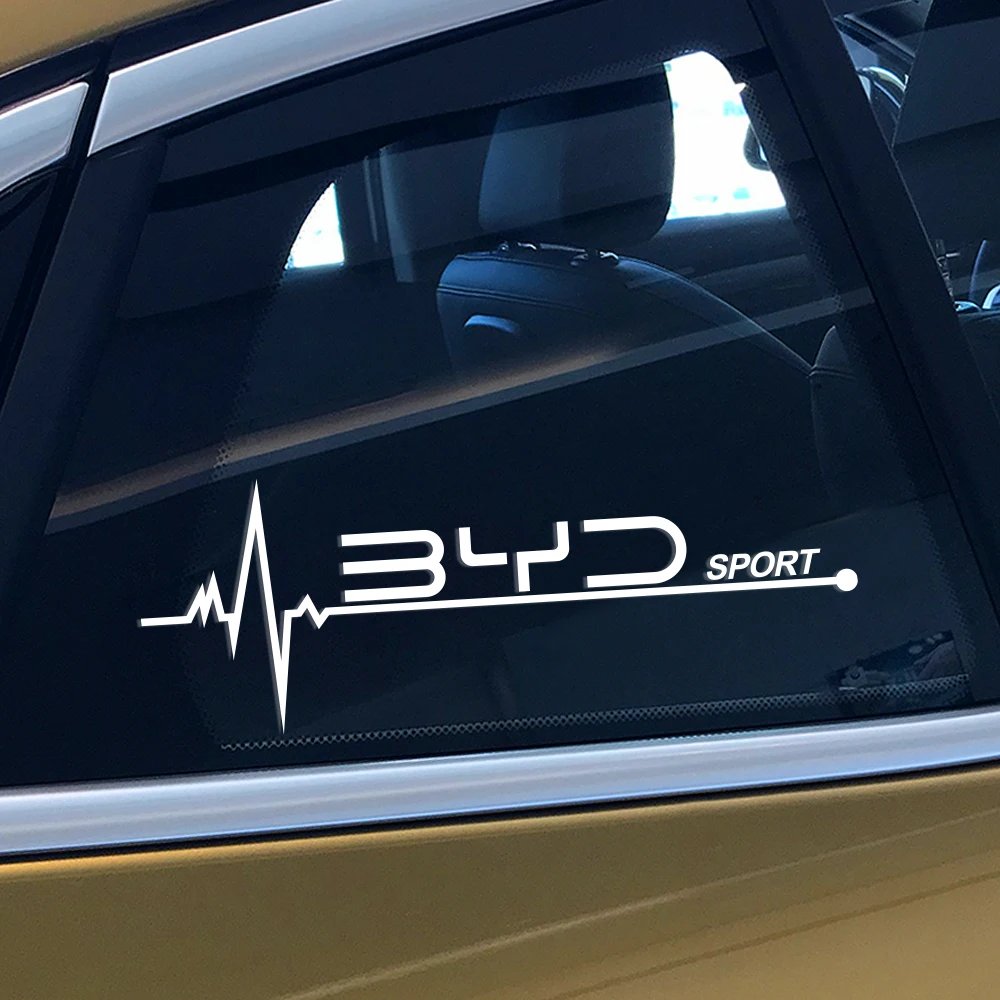 2-Pack BYD Car Side Window Decals – Fits Atto 3, Tang, Qin