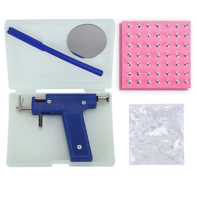 98-Piece DIY Ear, Nose & Body Piercing Gun Kit with Studs