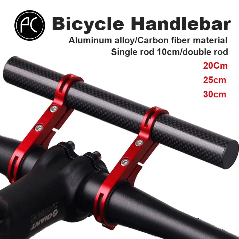 Alloy Carbon Fiber Handlebar Mount for Bike Lights & GPS