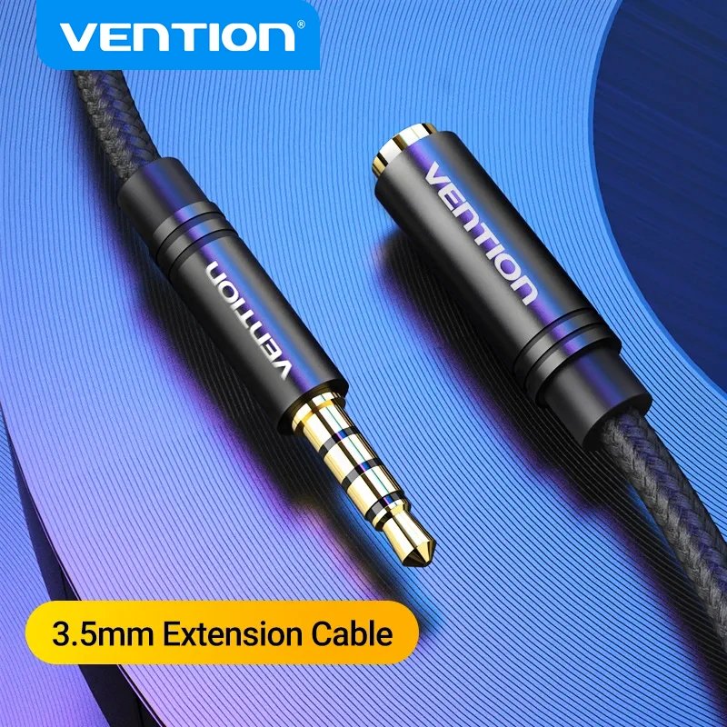 Vention 3.5mm Aux Extension Cable – Universal Car, PC & TV