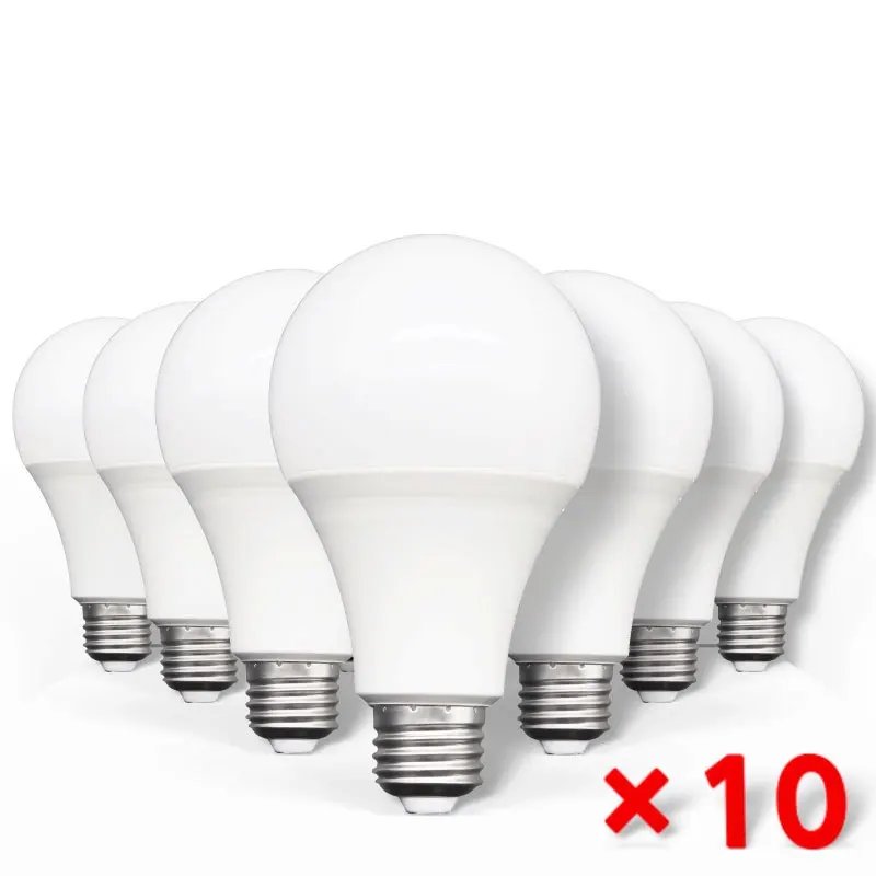 10-Pack E27 LED Bulbs 3-20W 220-240V